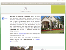 Tablet Screenshot of americanlandscapeinc.com